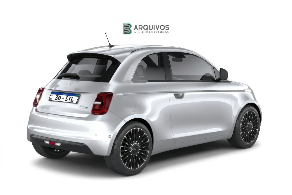 Modelo 3D STL - Fiat 500 2021 — foto 3